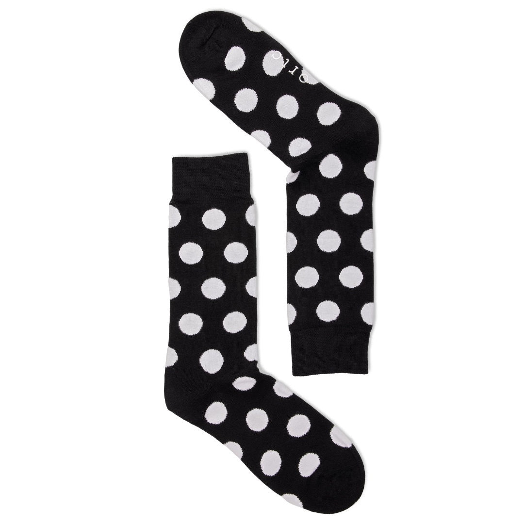 Black and White Spots Socks-Suzie Anderson Home