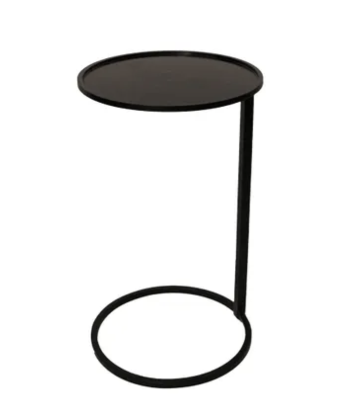 Black Circle Couch / Side Table-Suzie Anderson Home