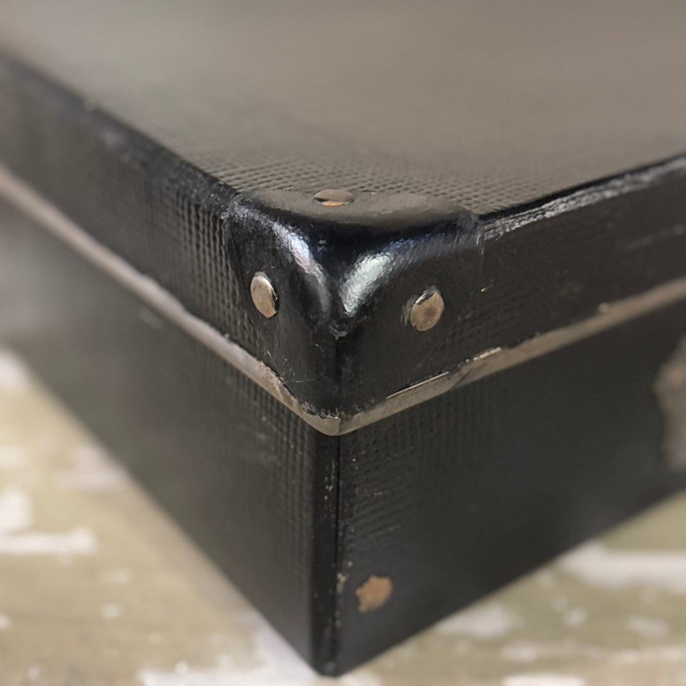 Vintage Industrial Black Document Box | Italian | Circa 1950-Suzie Anderson Home