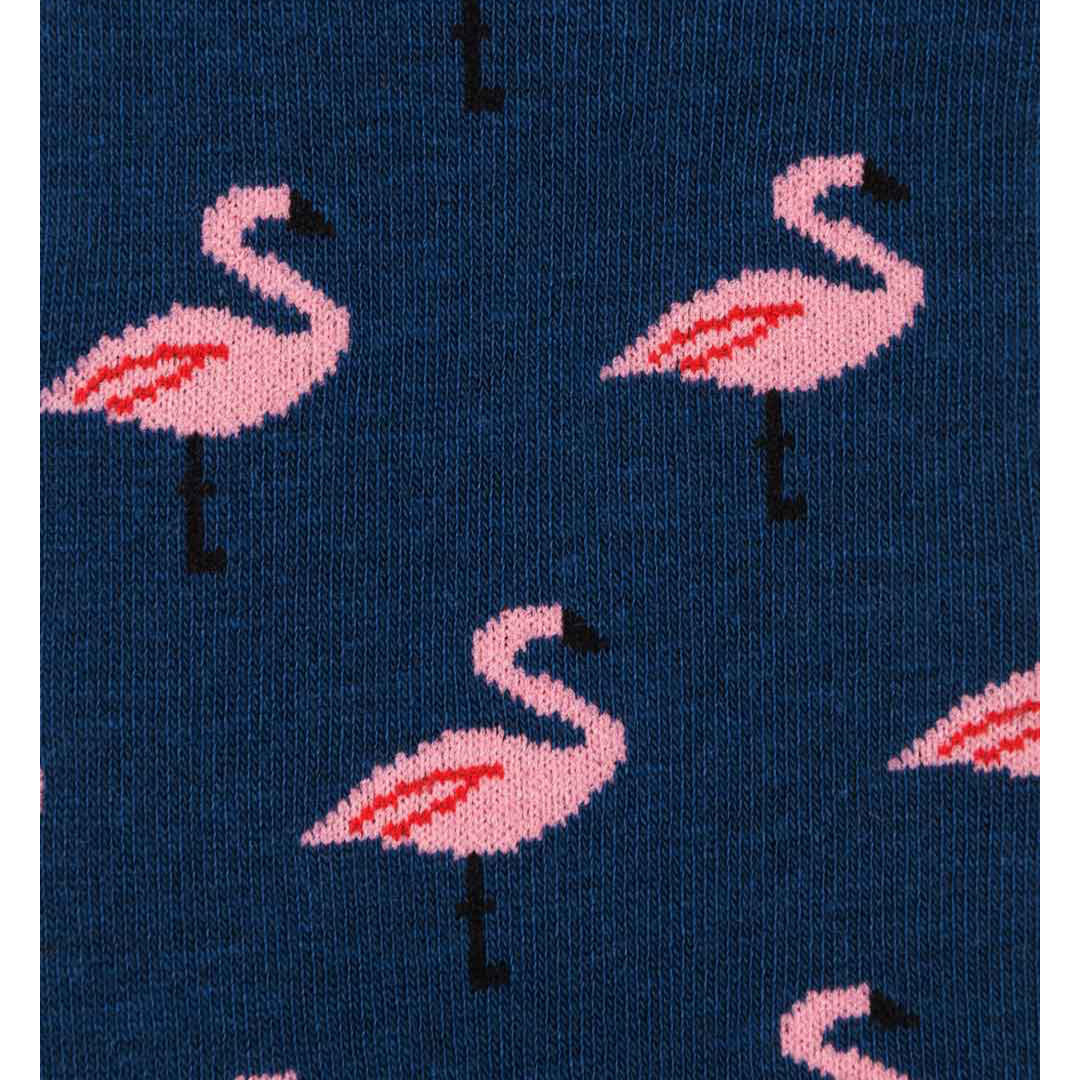 Blue Island Flamingo Cotton Blend Socks-Suzie Anderson Home