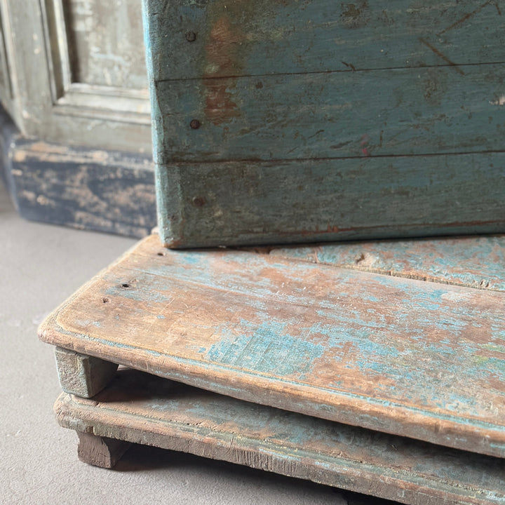 Vintage Timber Decorative Elevated Presentation Boards | Rustic Blue Patina | The Netherlands (BOWRAL)-Suzie Anderson Home