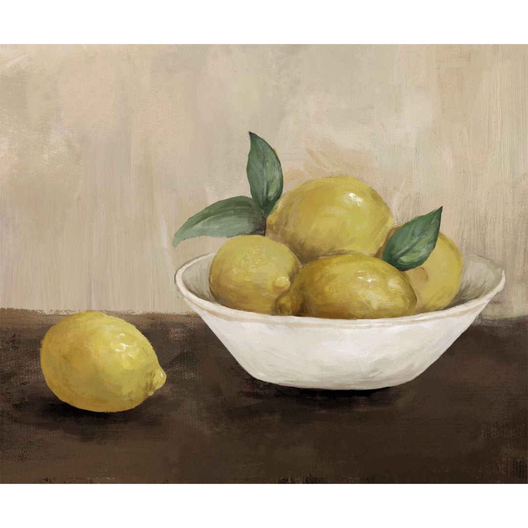 Bowl with Lemons Painting | 40 x 50cm-Suzie Anderson Home