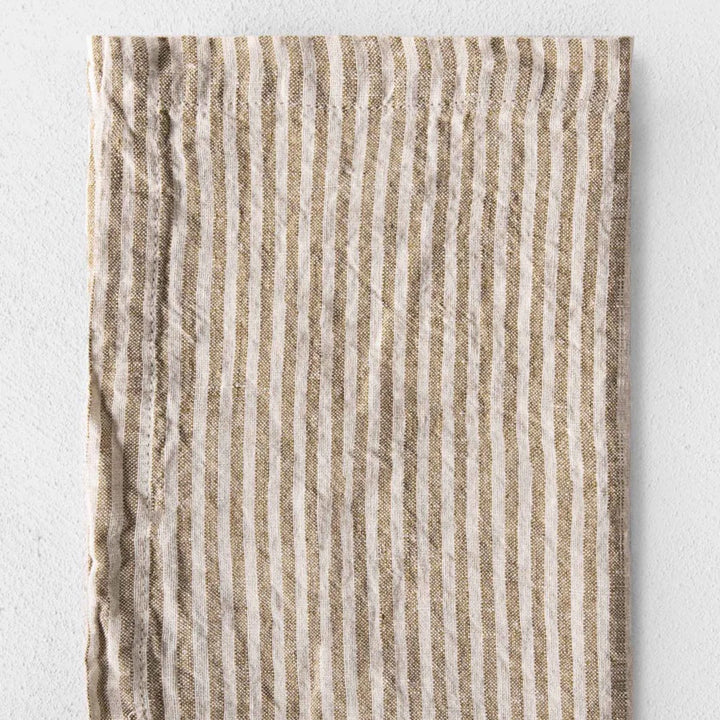 Basix Stripe Napkin | Brun/Sable