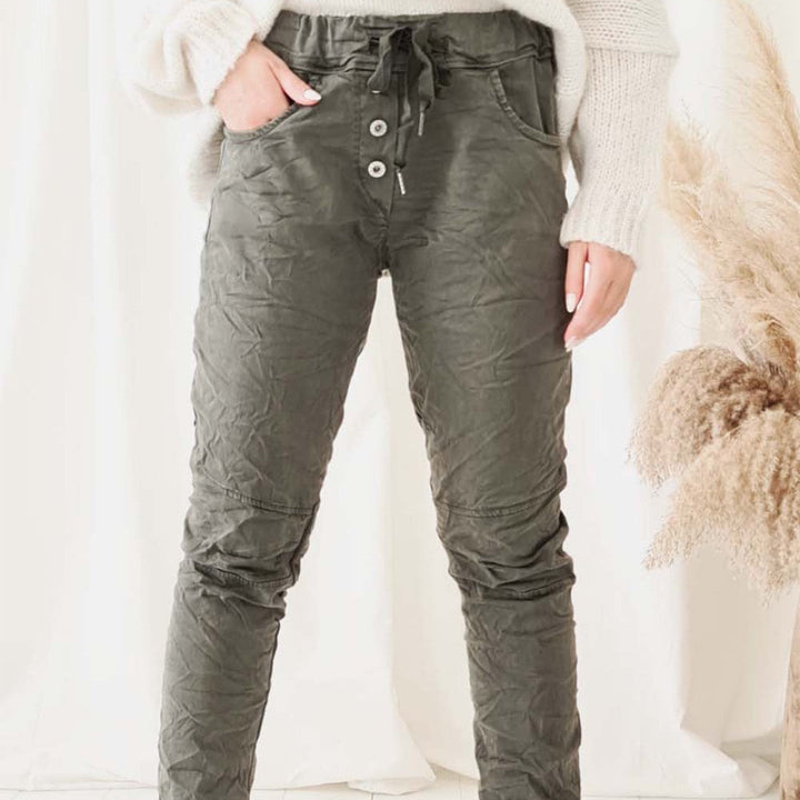 Bypias | Casual Tencel Jogger | Camo Green-Suzie Anderson Home