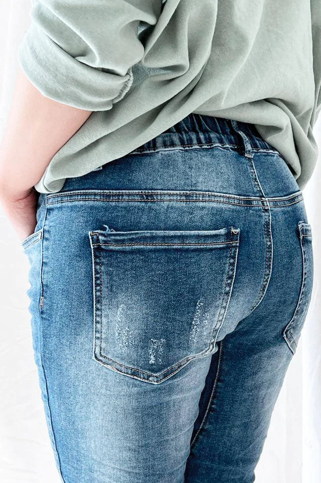 Bypias | Perfect Boyfriend Jeans | Mid Wash-Suzie Anderson Home