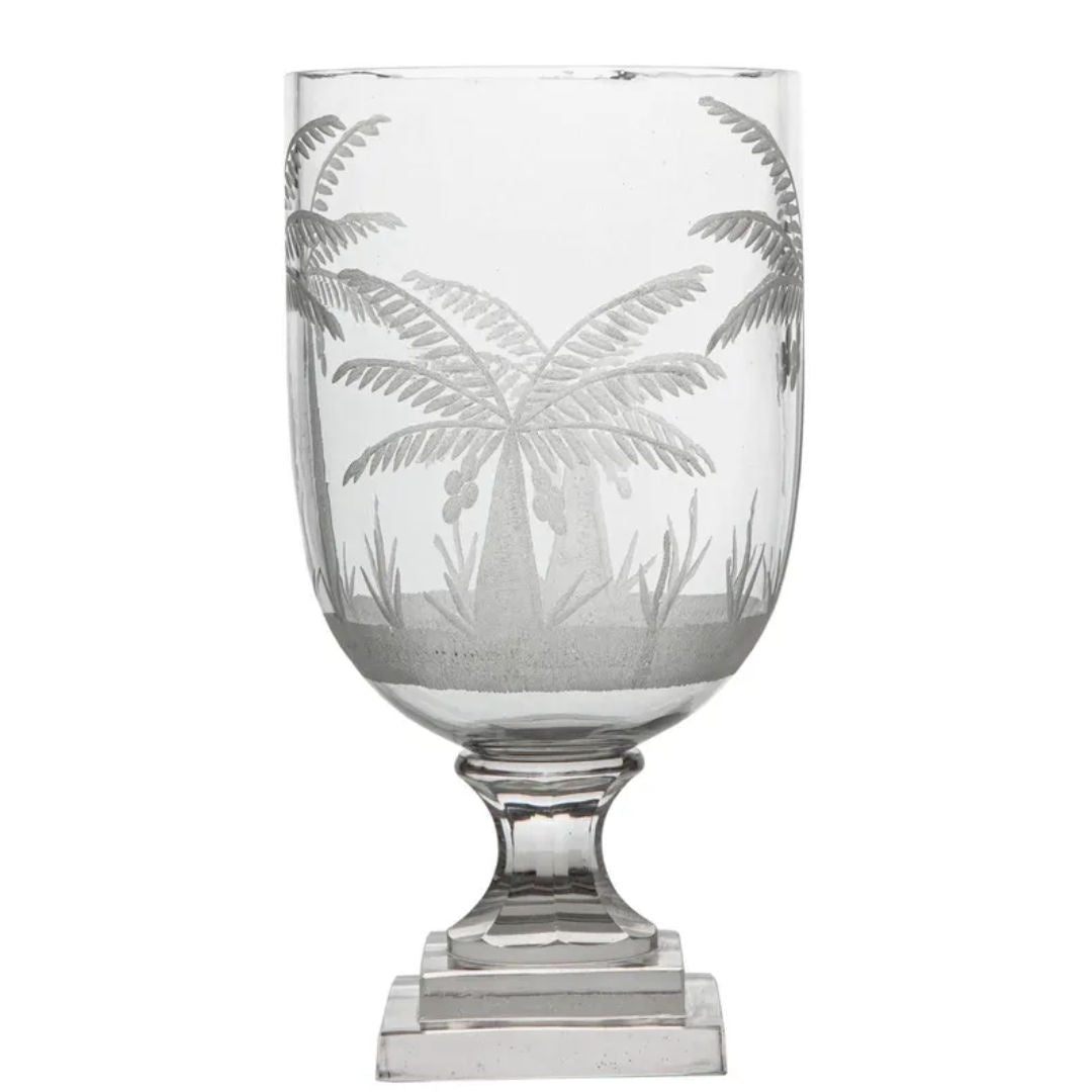 Cairo Palm Glass Urn | Small-Suzie Anderson Home