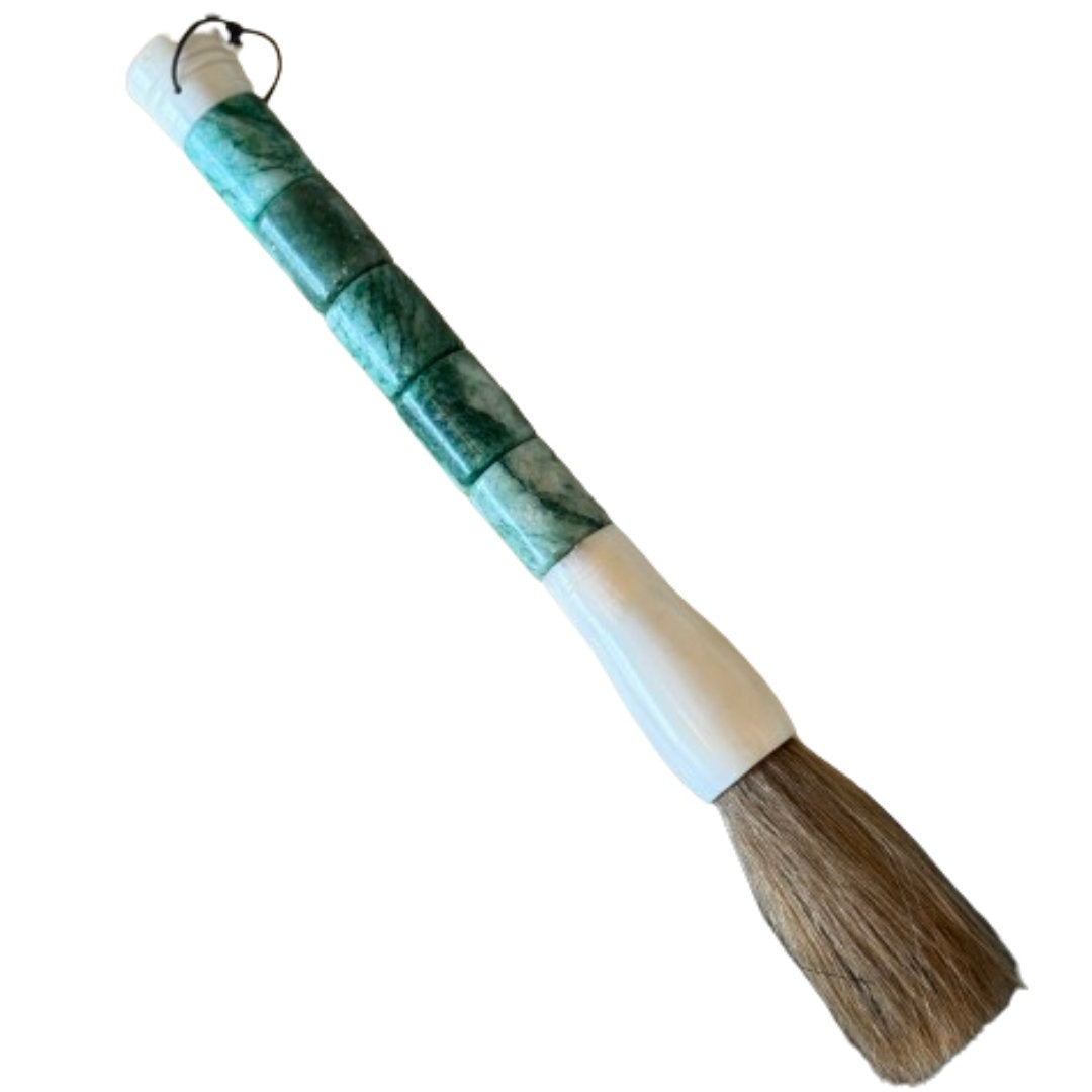 Calligraphy Brush with Emerald Green Handle-Suzie Anderson Home