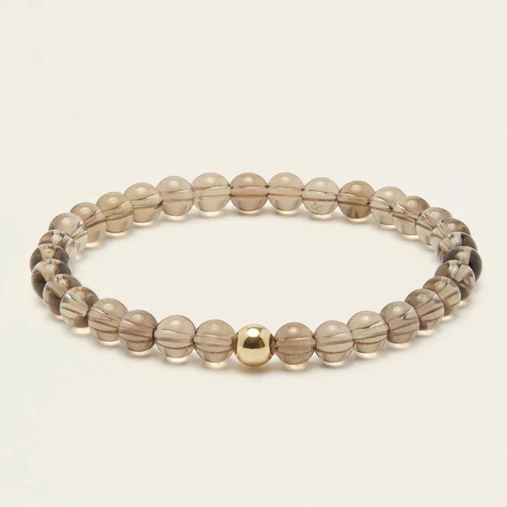 Spiritus | Calming Light Bracelet | Smoky Quartz with 14K Gold Plate