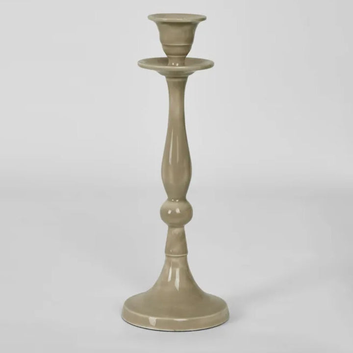 Saint Enamel Candle Stand | Taupe