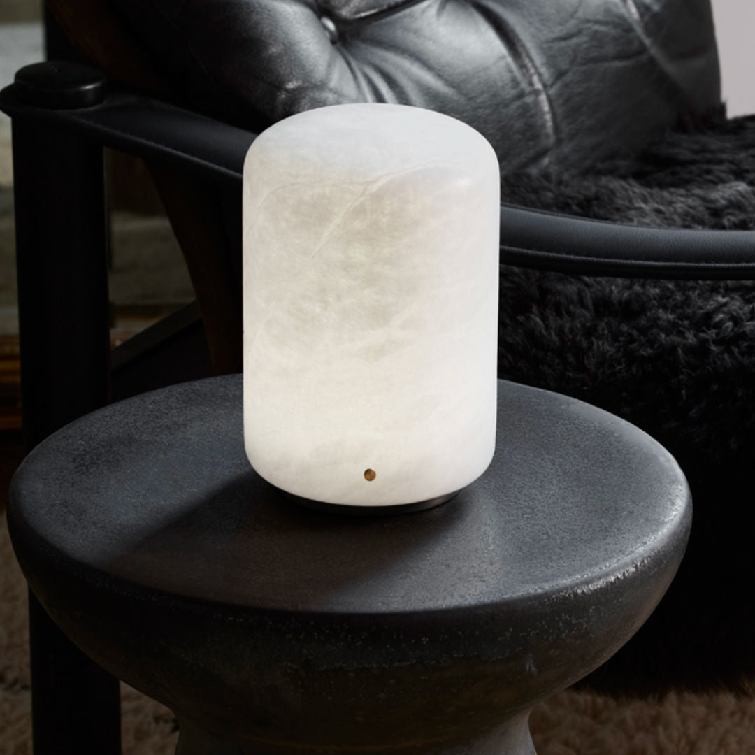 Capsule Alabaster Table Lamp Capsule | 30cm *NA-Suzie Anderson Home