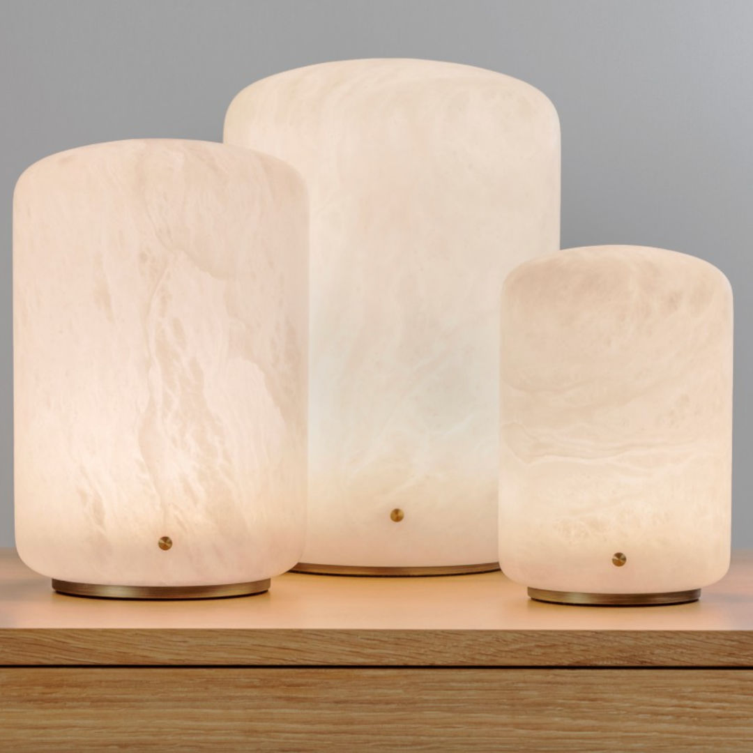 Capsule Alabaster Table Lamp Capsule | 30cm-Suzie Anderson Home