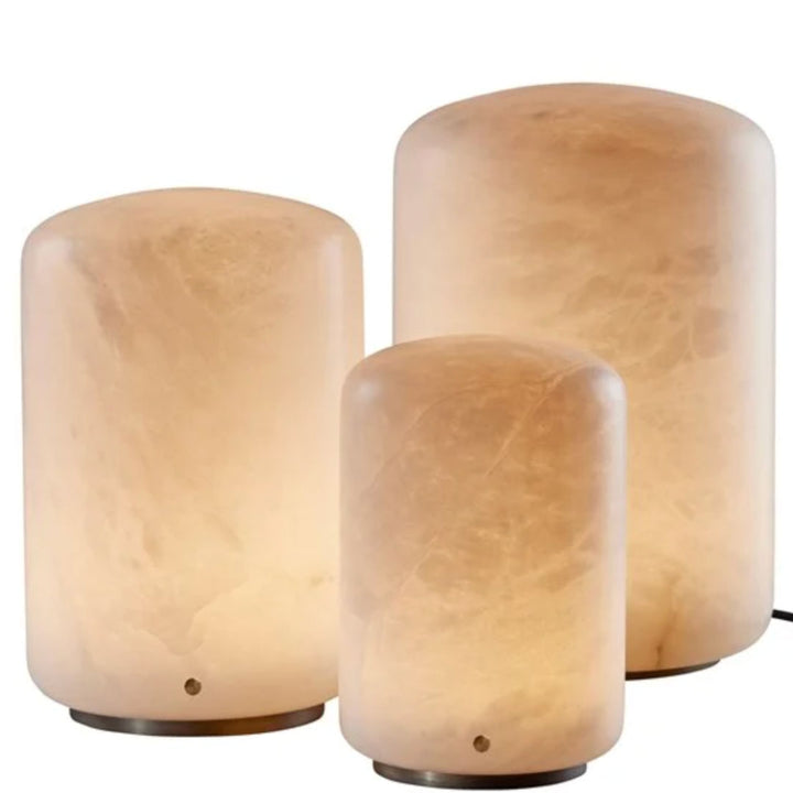 Capsule Alabaster Table Lamp Capsule | 30cm-Suzie Anderson Home