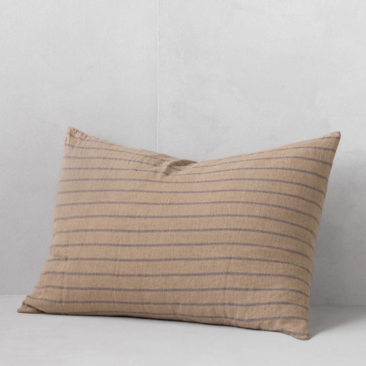 Basix Standard Pillowcase Big Stripe | Carmel/Tempest