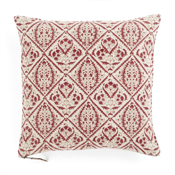 Jaipur | Red Cushion Cover | 50x50cm-Suzie Anderson Home