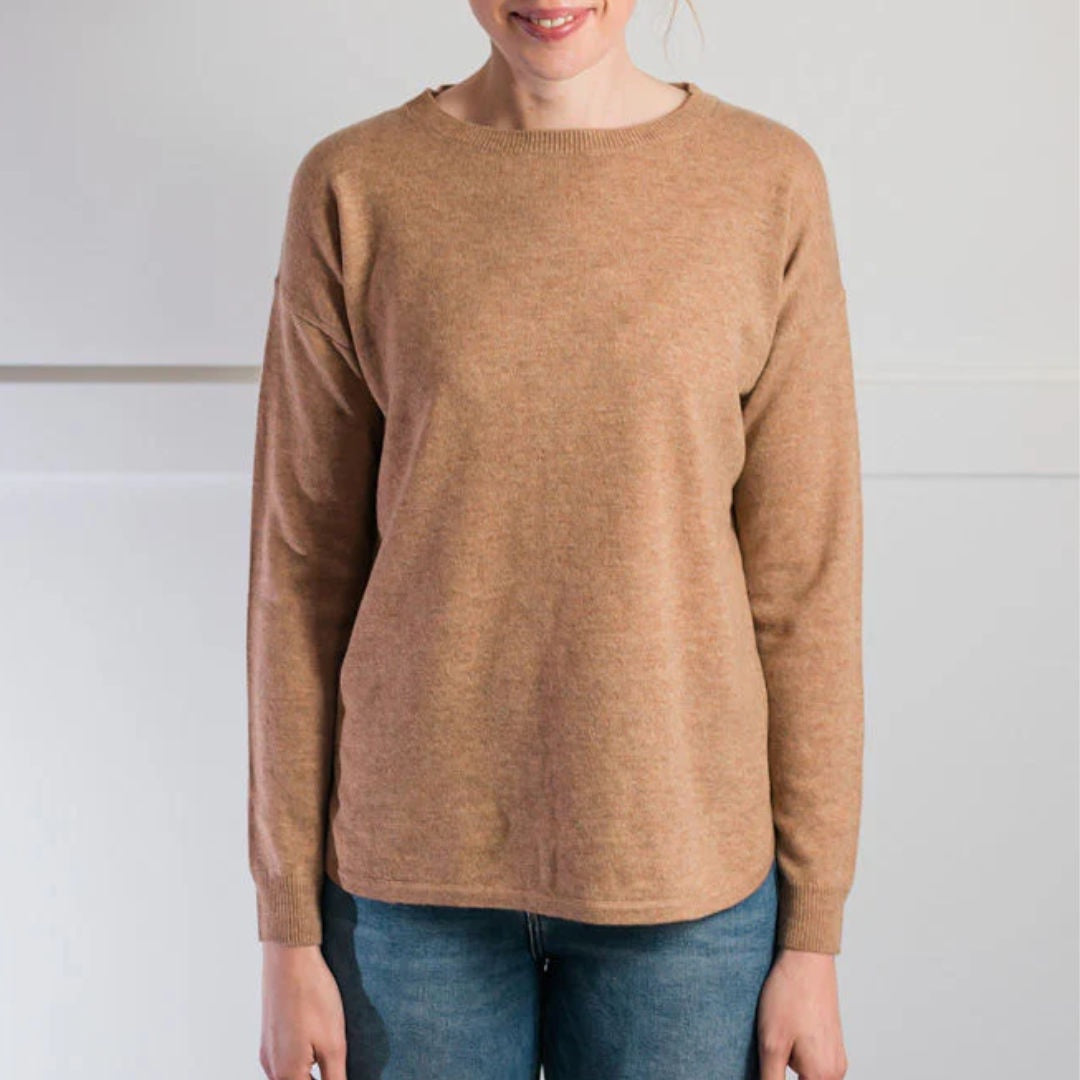 Bow | Swing Top | Merino Cashmere | Cinnamon with Brown Patch