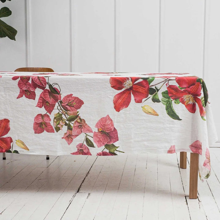 Climbing Flowers | Linen Tablecloth | 170 x 250cm