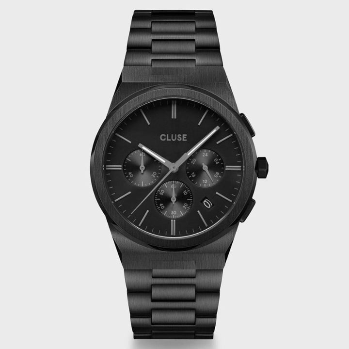 Cluse | Vigoureux Chrono Steel | Full Black-Suzie Anderson Home