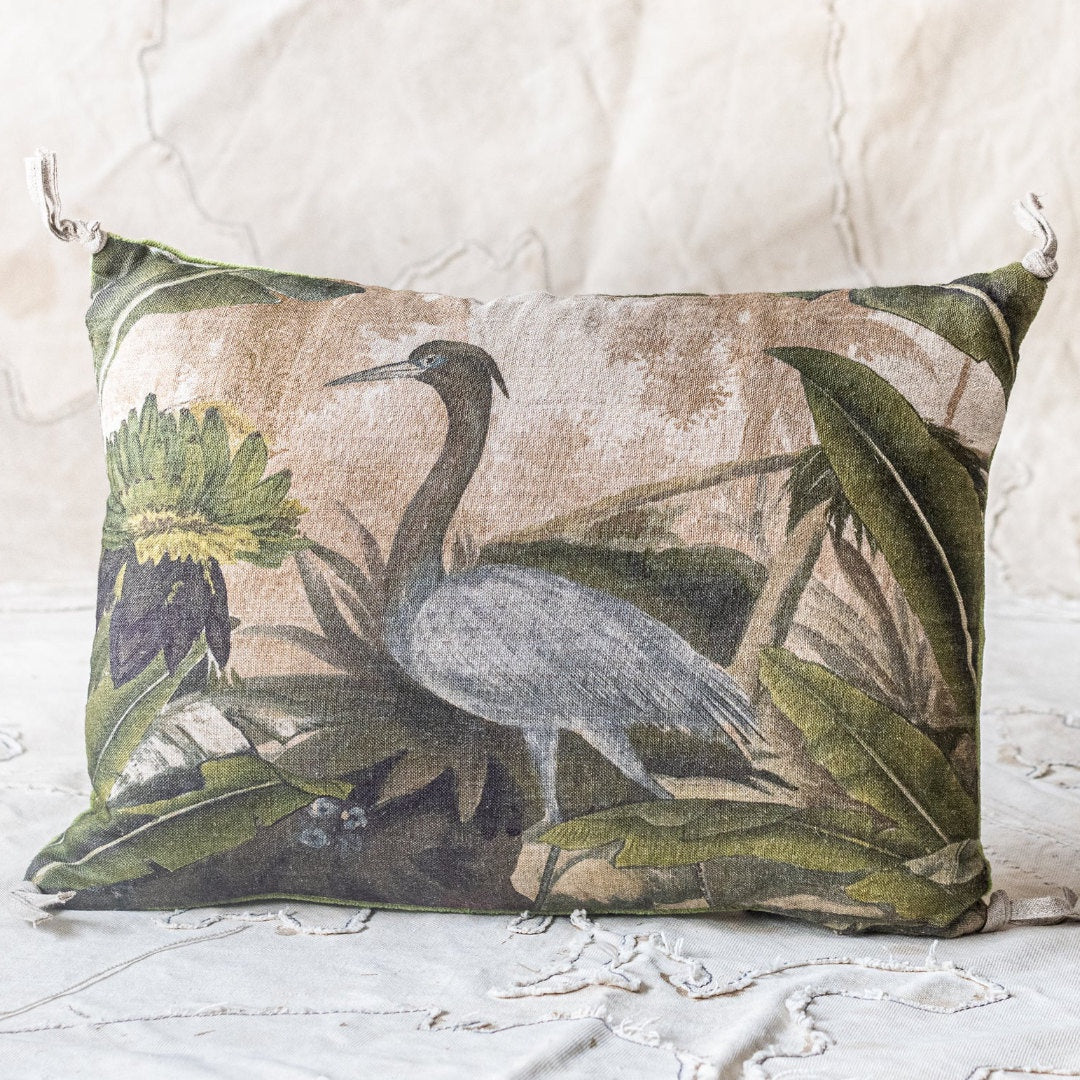 Cochin Cushion & Insert | Bird | 25 x 35cm-Suzie Anderson Home