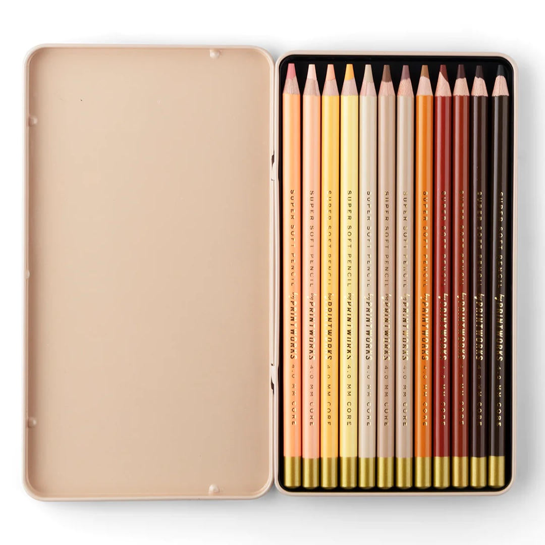 Colour Pencils | Set of 12 | Skin Tone-Suzie Anderson Home