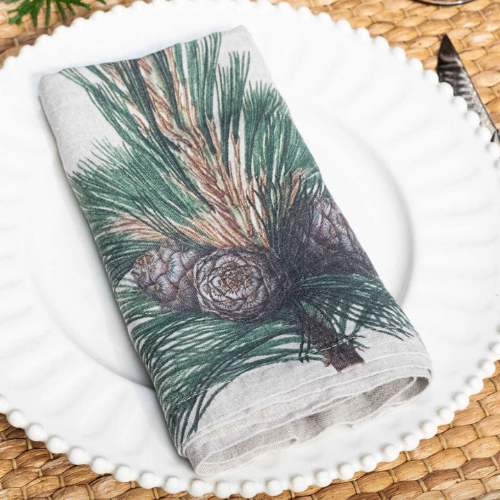 Conifer Trees | Linen Napkin | SET OF 6-Suzie Anderson Home