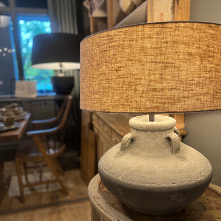 Connato Jug Lamp Base | Grey Chalk | W40 x H40cm-Suzie Anderson Home