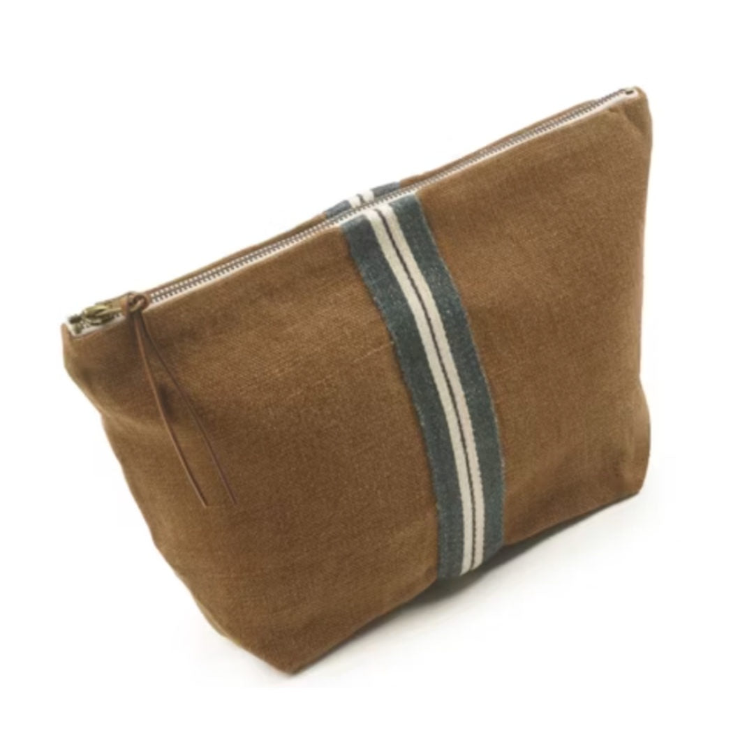 Miles Oak Belgian Libeco Linen Cosmetic bag