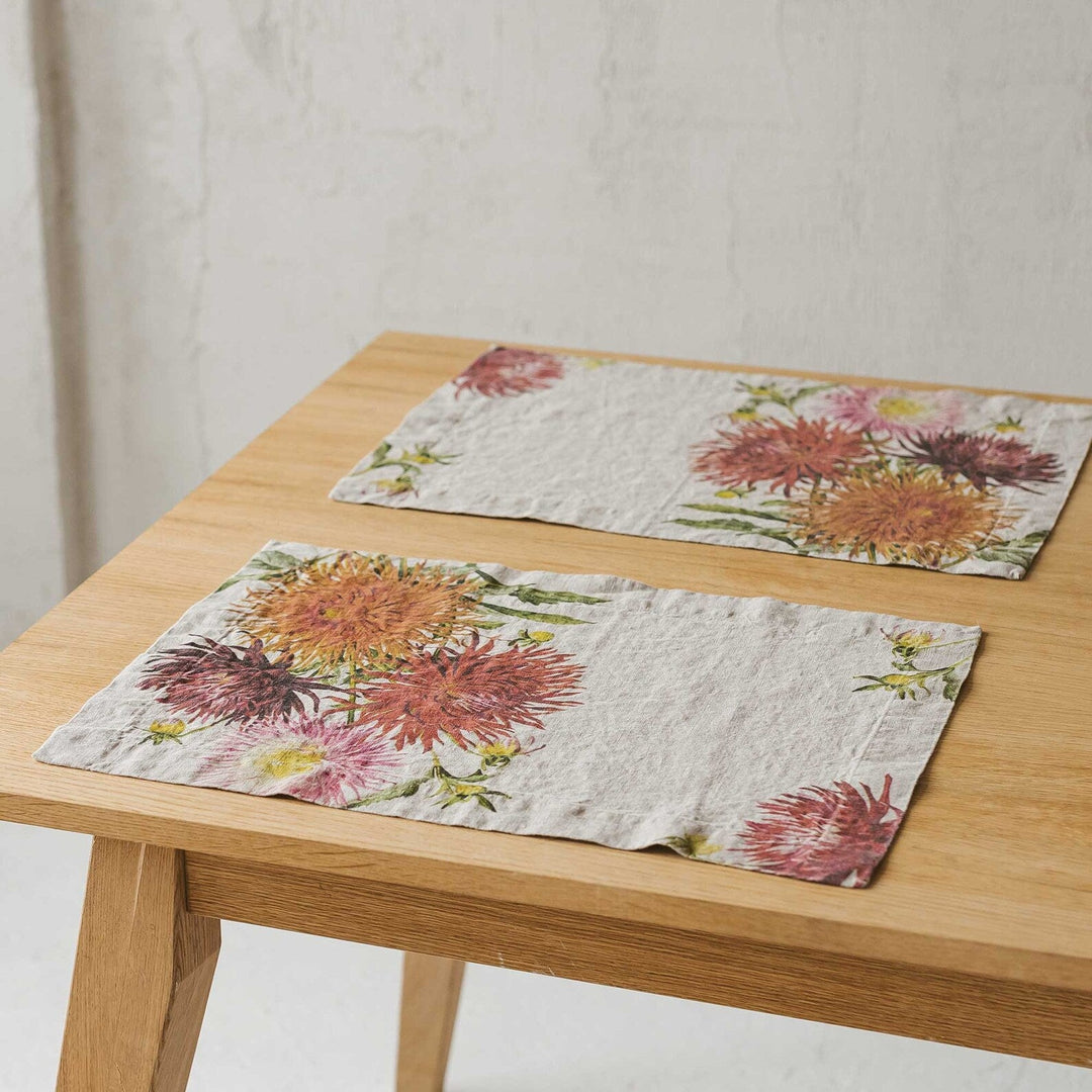 Country Flowers | Linen Placemat | 2 Pack-Suzie Anderson Home