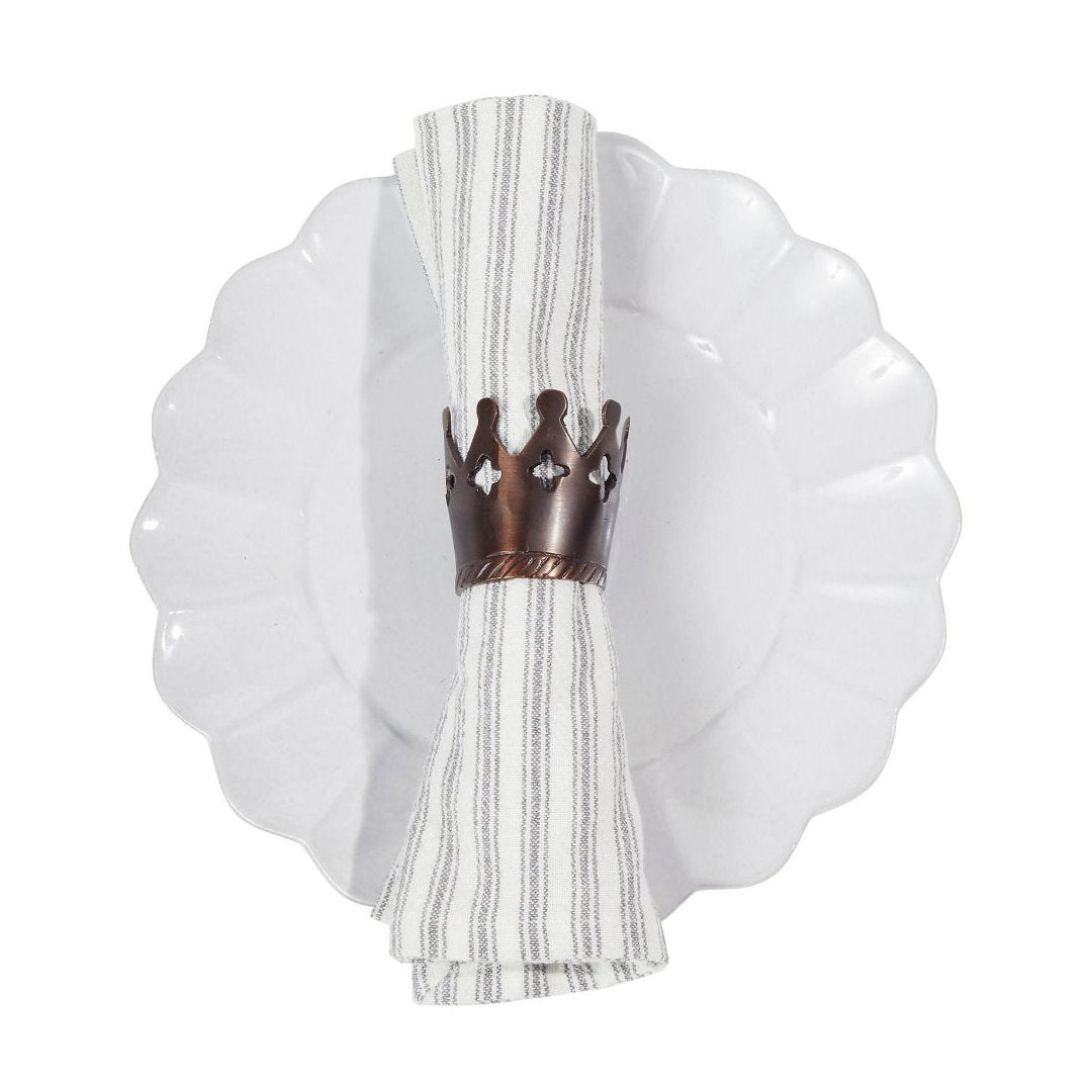 Crown Napkin Ring | Antique Copper-Suzie Anderson Home