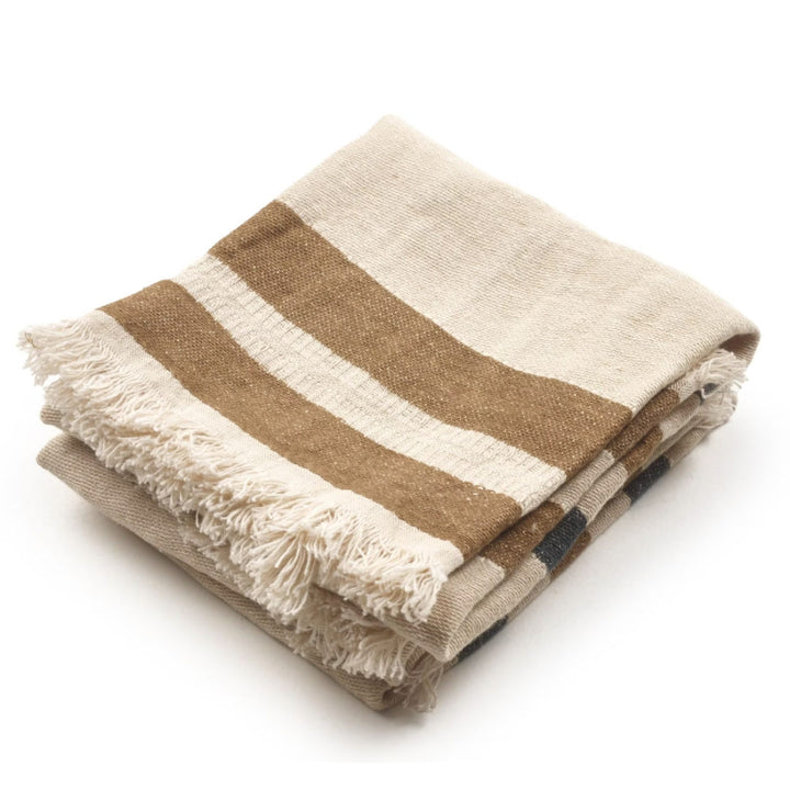 Belgian Libeco Linen Guest Towel | Dakota Stripe