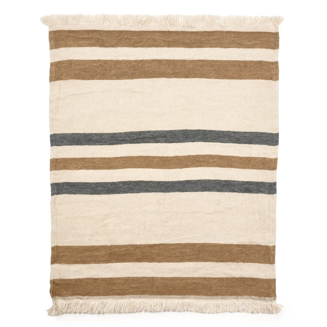 Belgian Libeco Linen Guest Towel | Dakota Stripe