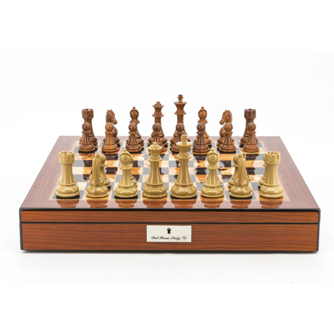 Dal Rossi | Chess Pieces | 110mm | Brown and Boxwood Grain-Suzie Anderson Home