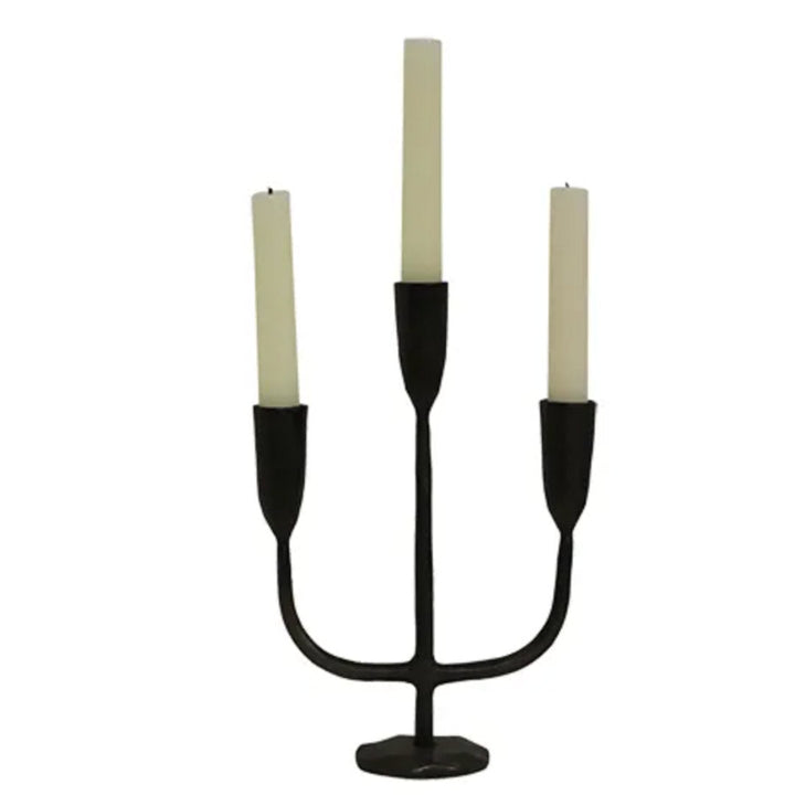 Dax 3 Light Candlestand | Black-Suzie Anderson Home