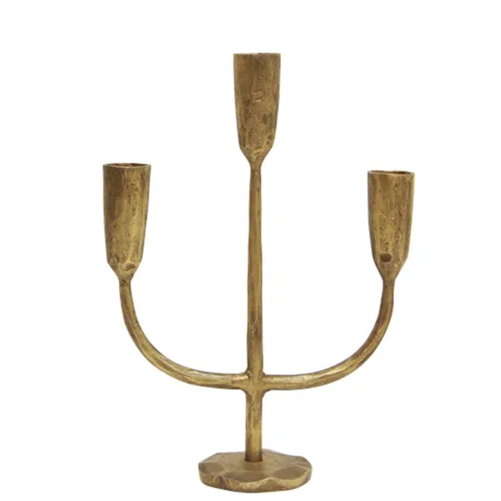 Dax 3 Light Candlestand | Gold-Suzie Anderson Home