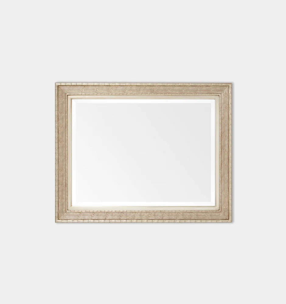 De Chine Mirror | Champagne Bamboo Frame | 98 x 123cm-Suzie Anderson Home