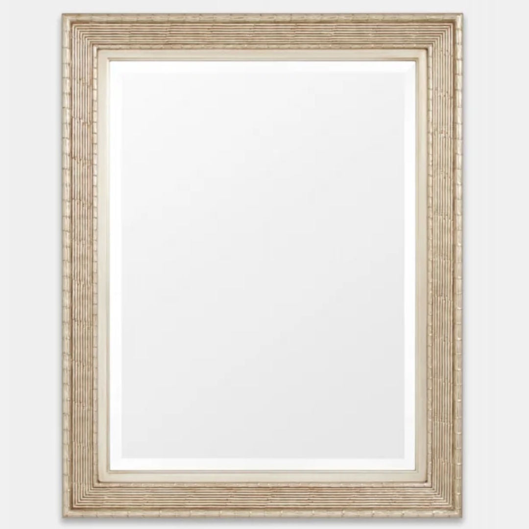 De Chine Mirror | Champagne Bamboo Frame | 98 x 123cm-Suzie Anderson Home