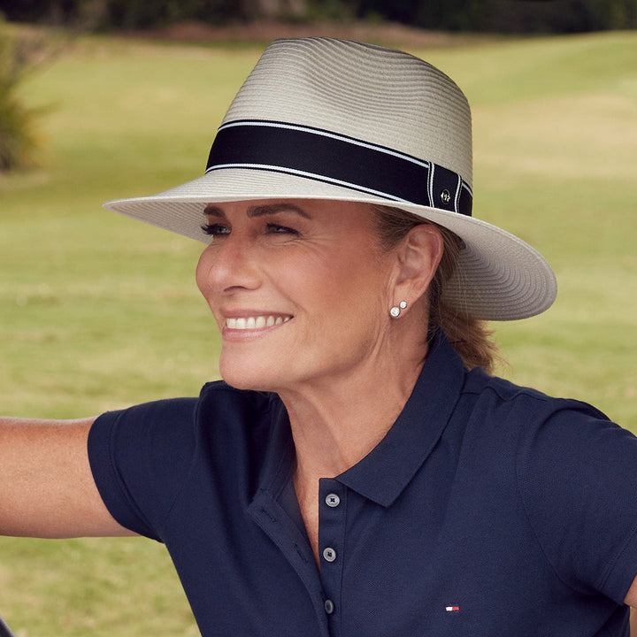 Deborah Hutton Summer Hat #038 | UPF50+ | Ivory/Black-Suzie Anderson Home