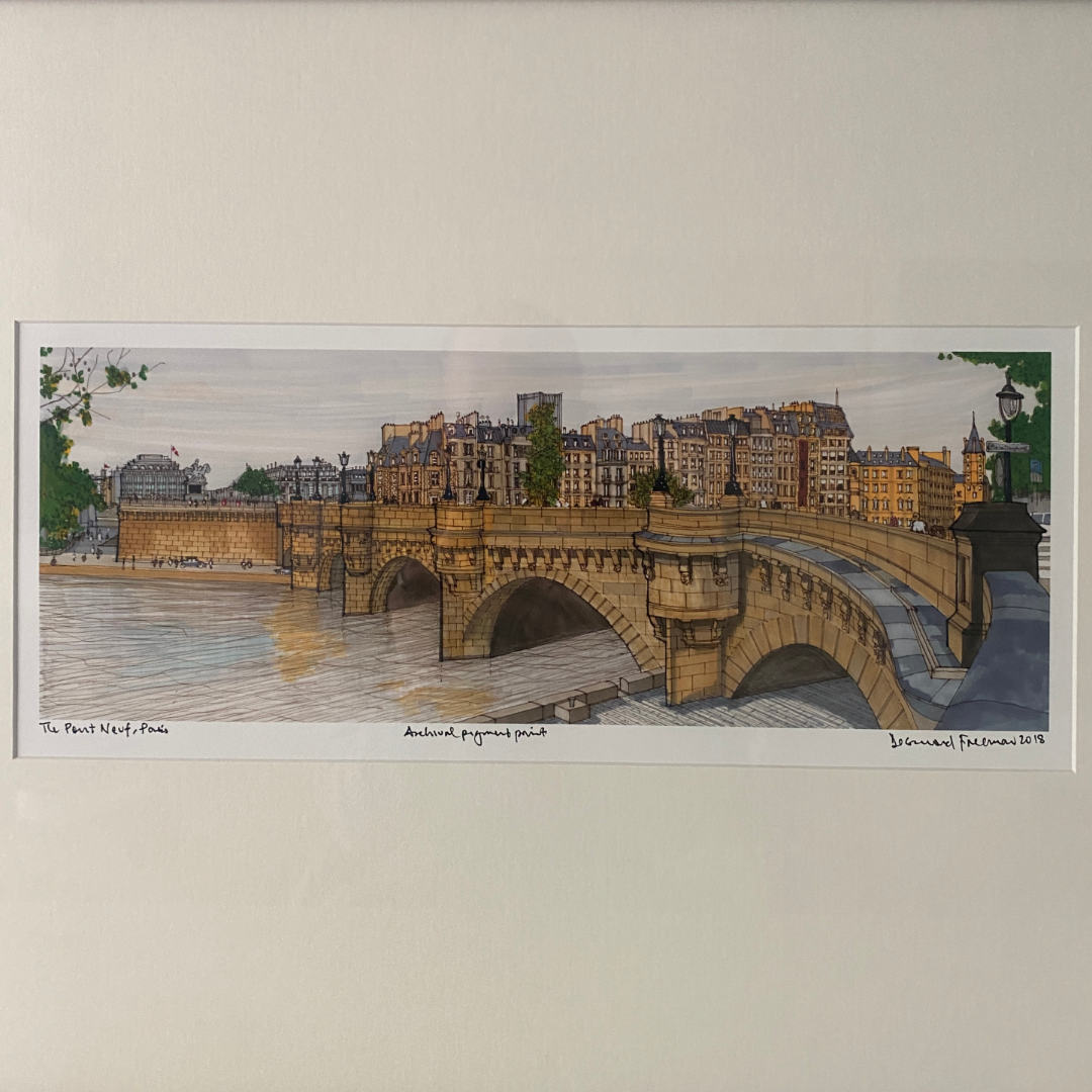 Desmond Freeman | The Pont Neuf, Paris | A3 | Framed-Suzie Anderson Home