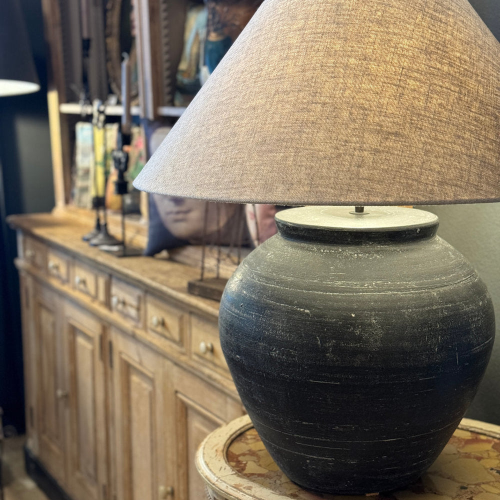 Disio Jug Table Lamp | Brown / Black | Excludes Shade-Suzie Anderson Home