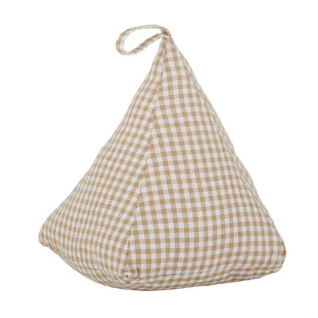 Gingham Door Stop | Ginger