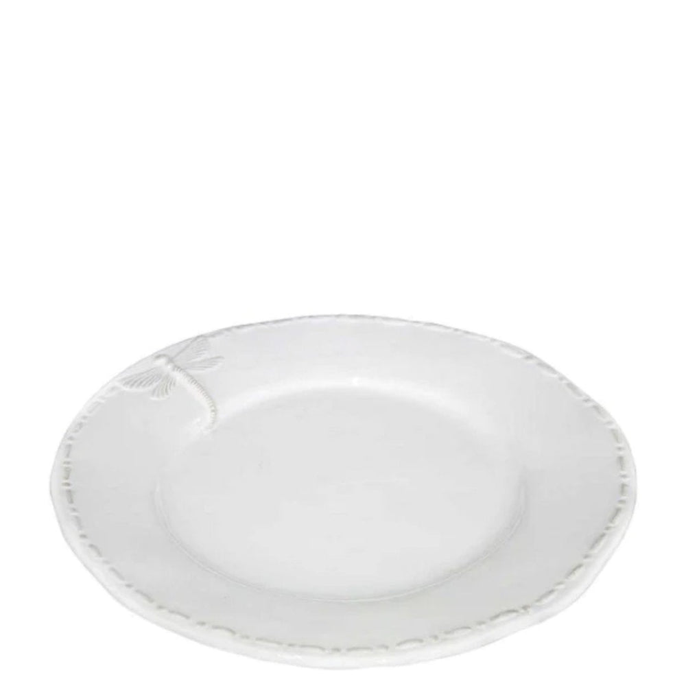 Dragonfly Stoneware | White | Lunch Plate-Suzie Anderson Home