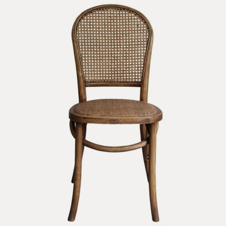 Andy Oak & Rattan Dining Chair | Natural