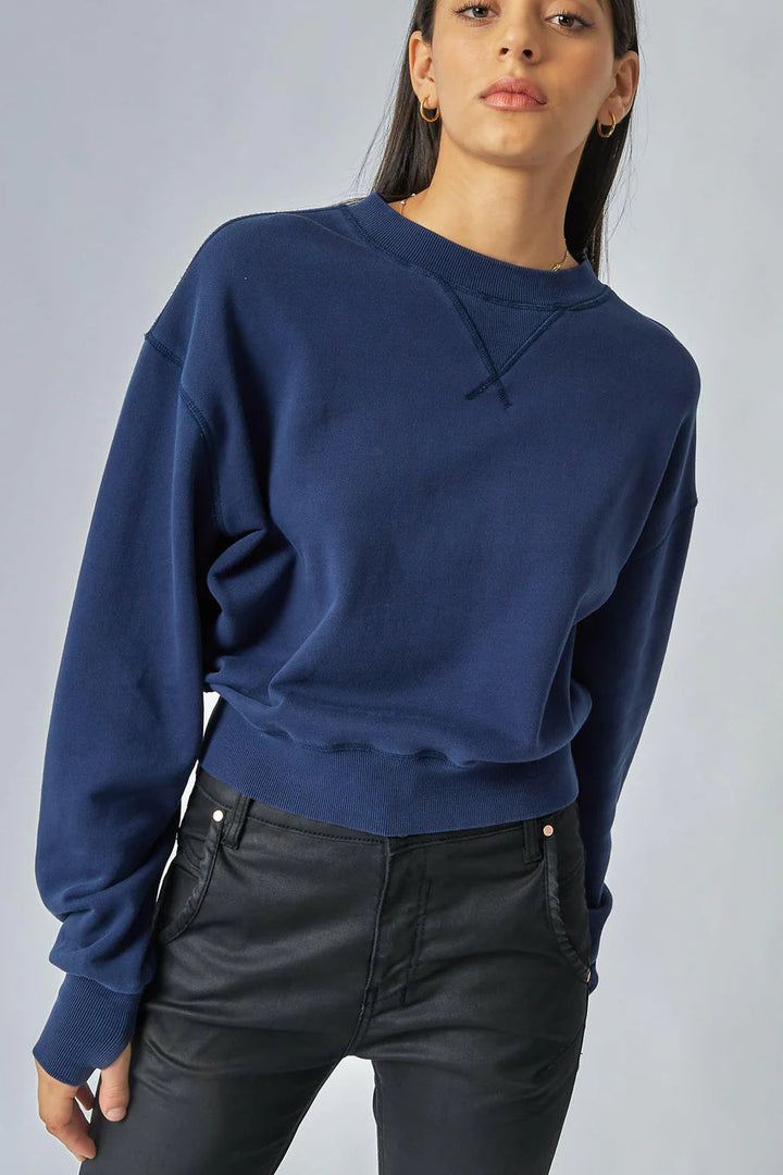 Dricope Gemma Loose Navy Sweat-Suzie Anderson Home