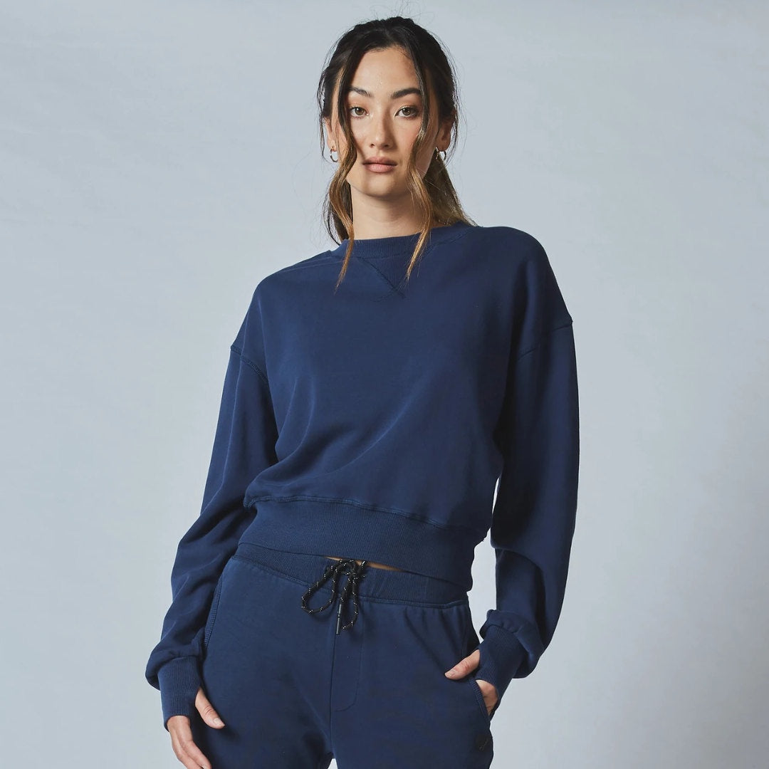 Dricope Gemma Loose Navy Sweat-Suzie Anderson Home