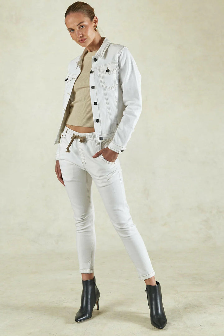 Dricoper Active White Jeans-Suzie Anderson Home