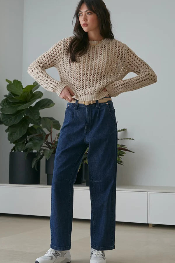 Dricoper | Alaia Blue Tapered Jeans-Suzie Anderson Home