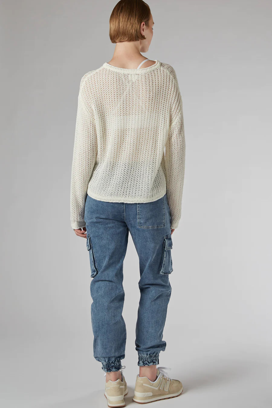 Dricoper | Amos Ivory Crochet Knit Top-Suzie Anderson Home