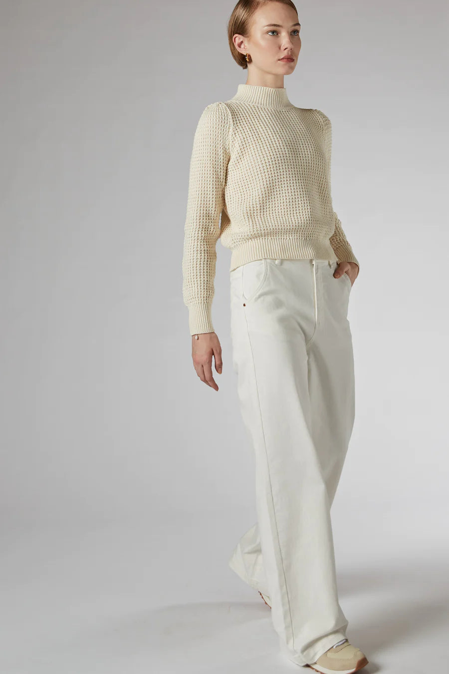 Dricoper | Hildy Ivory Cotton Sweater-Suzie Anderson Home