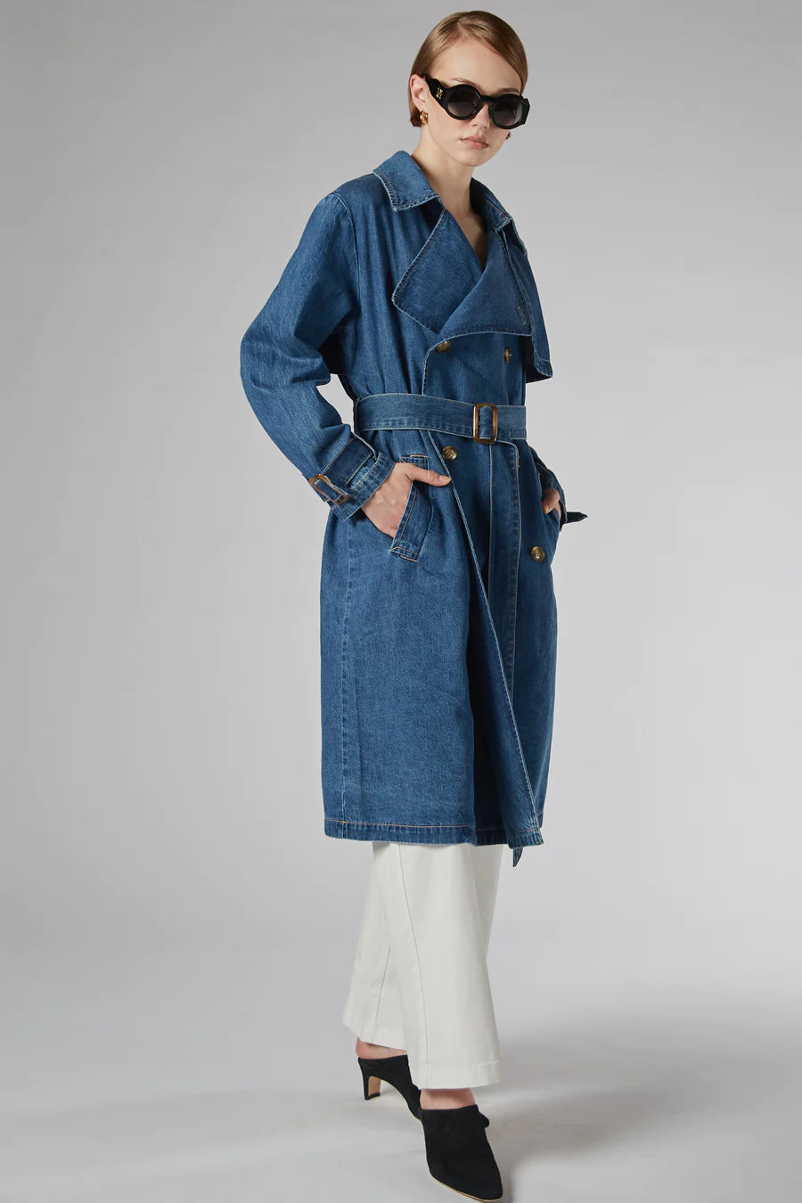 Dricoper | Reya Denim Trench Coat-Suzie Anderson Home