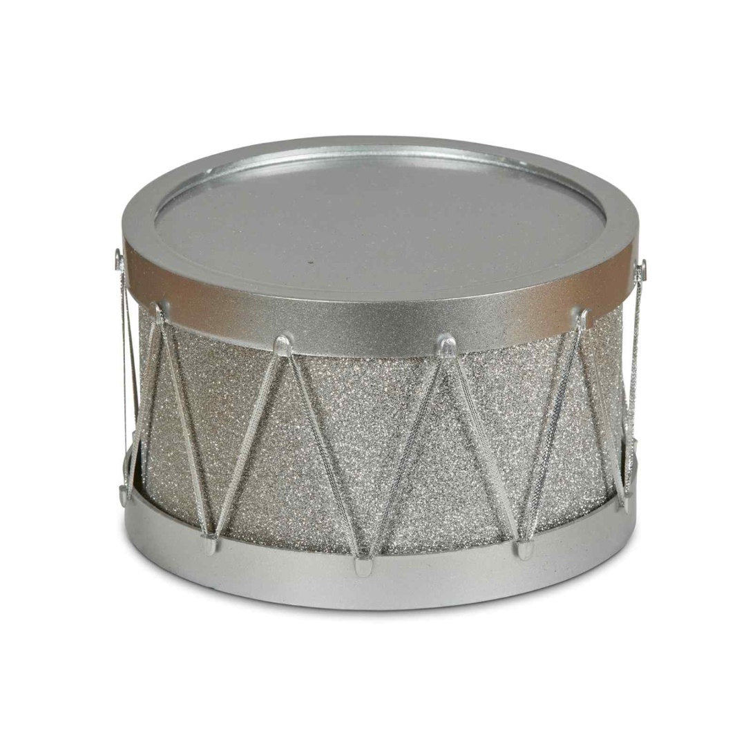 Drum Ornament | Silver | 21cm-Suzie Anderson Home