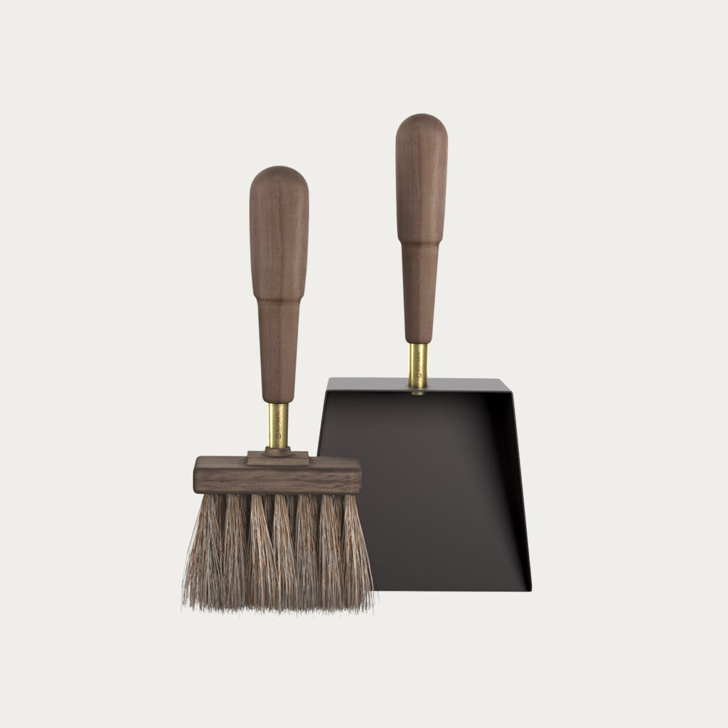 Eldvarm Emma Classique Shovel & Brush | Walnut-Suzie Anderson Home